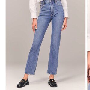 Abercrombie Ultra High Rise Ankle Straight Jeans